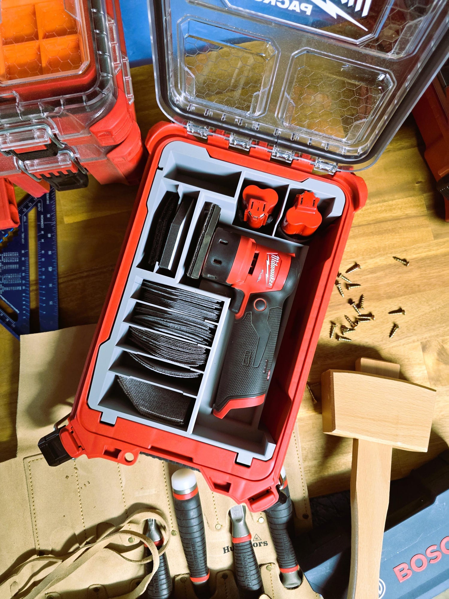 Milwaukee M12 Detail Orbital Sander - Insert for Packout Compact Organizer Model 48-22-8435