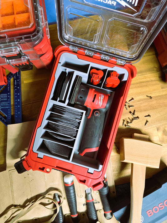 Milwaukee M12 Detail Orbital Sander - Insert for Packout Compact Organizer Model 48-22-8435